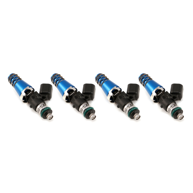 Injector Dynamics 1340cc Injectors-60mm Length-11mm Blue Top-14mm Low O-Ring(Mach to 11mm)(Set of 4) 1300.60.11.14-O.4