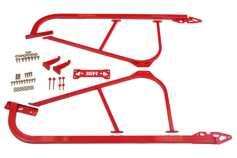 BMR 08-17 Challenger Bolt-On Subframe Connectors - Red SFC110R