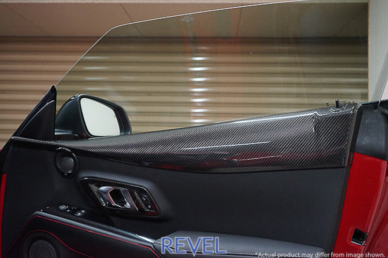 Revel GT Dry Carbon Door Trim Cover 2020 Toyota GR Supra - 2 Pieces 1TR4GT0AT01