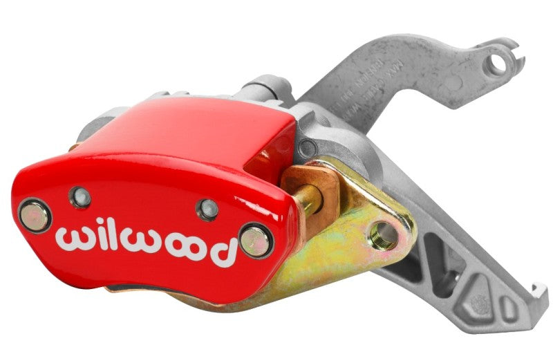 Wilwood Caliper-MC4-R/H - Red w/ Logo, 1.19" Piston, .81" Disc