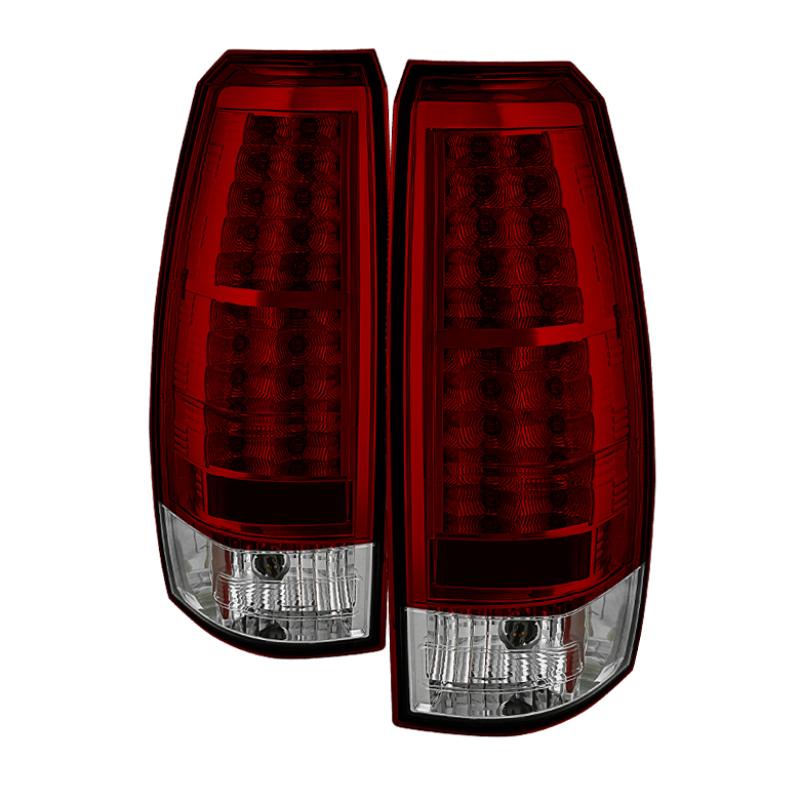 Spyder Chevy Avalanche 07-13 LED Tail Lights Red Clear ALT-YD-CAV07-LED-RC 5032478 Main Image