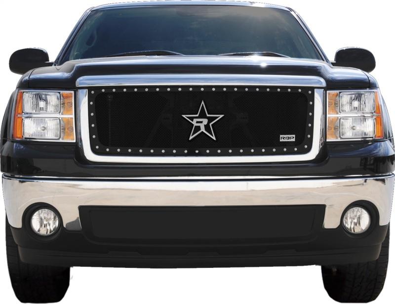 RBP RX-5 Halo Series Studded Frame 1pc. Grille 07-13 GMC Sierra 1500 (Except All-Terrain Ed) - Black RBP-258205 Main Image