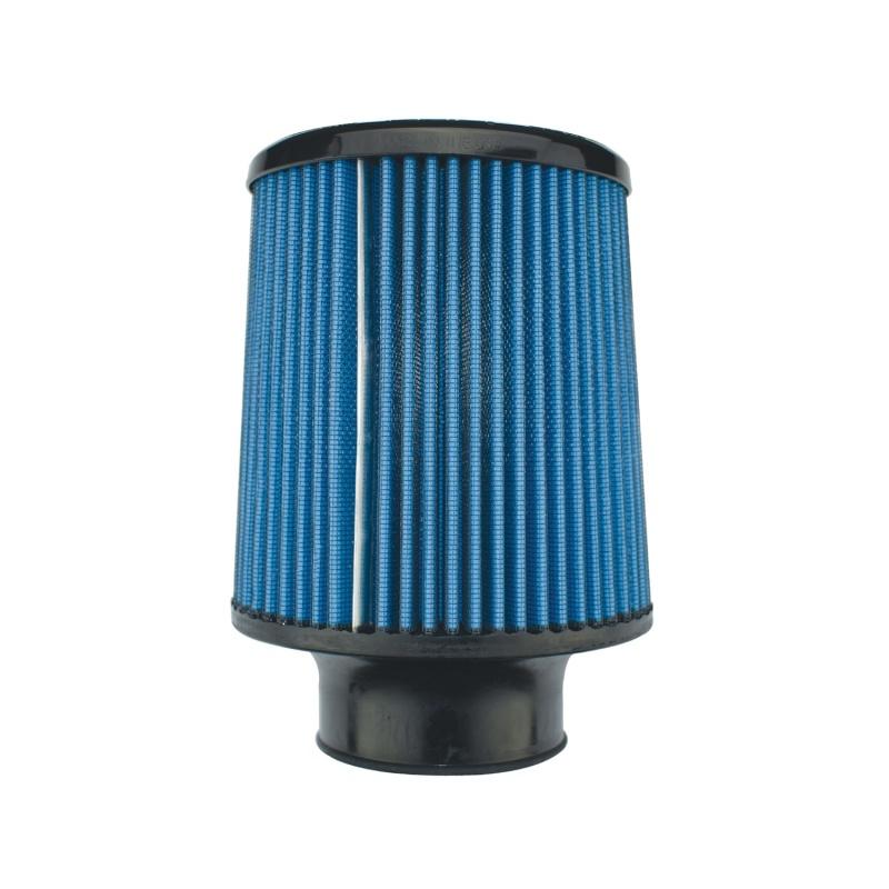 Injen SuperNano Web Dry Air Filter - 3.00 Filter / 6in Base / 6.3in Tall / 5.350in Top X-1103-BB Main Image