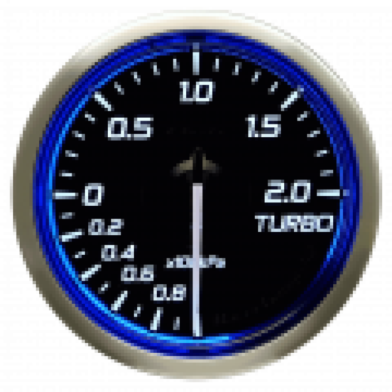 DEFI Blue Racer Turbo Gauge N2 52mm 200KPA DF16001