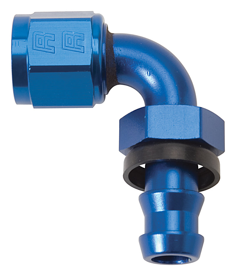 Russell -10 AN 90° Twist-Lok Hose End - Blue