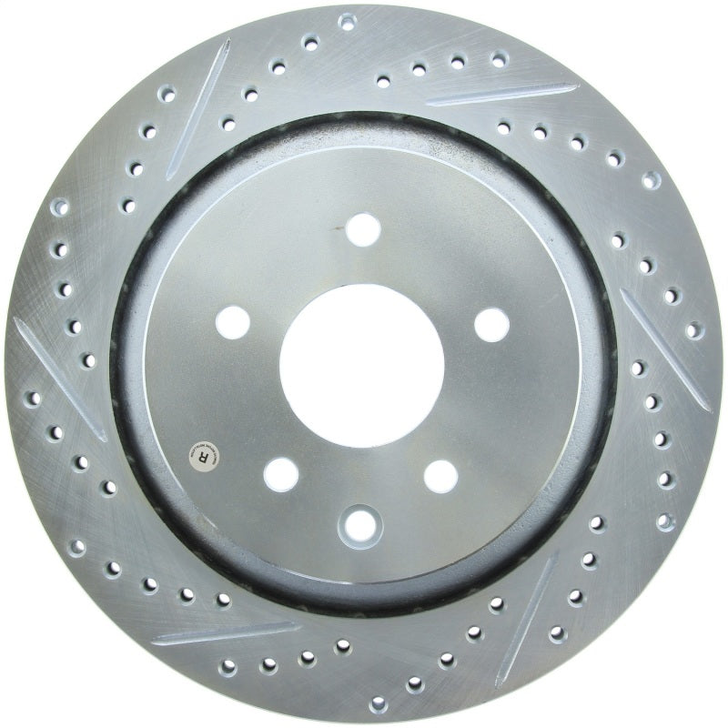 StopTech Select Sport 14-16 Infiniti Q60 Drilled and Slotted Rear Right Brake Rotor 227.42093R