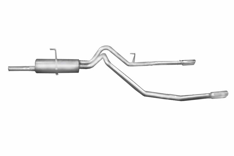 Gibson 03-06 Toyota Tundra SR5 4.7L 2.5in Cat-Back Dual Split Exhaust - Aluminized 7400 Main Image