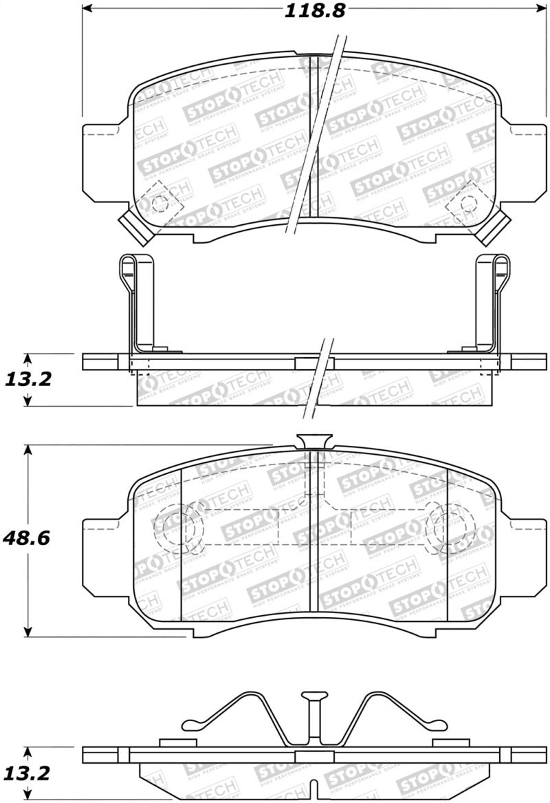 StopTech Street Brake Pads 308.08320 Main Image