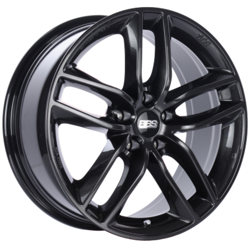 BBS SX 20x9 5x112 ET30 Crystal Black Wheel -82mm PFS/Clip Required SX0604CB