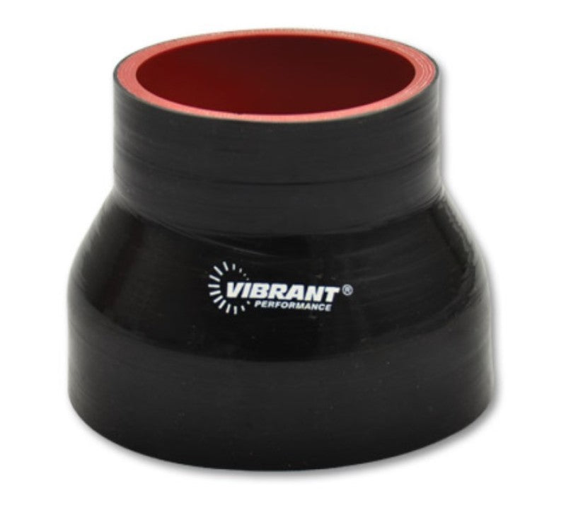 Vibrant 4 Ply Reducer Coupler 3in ID x 2.5in ID x 4.5n Long - Black 19731