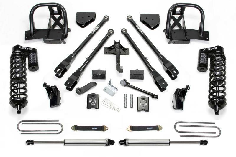 Fabtech 05-07 Ford F350 4WD 6in 4 Link System w/DL 4.0 Coilovers & Rear DL Shocks K20142DL Main Image