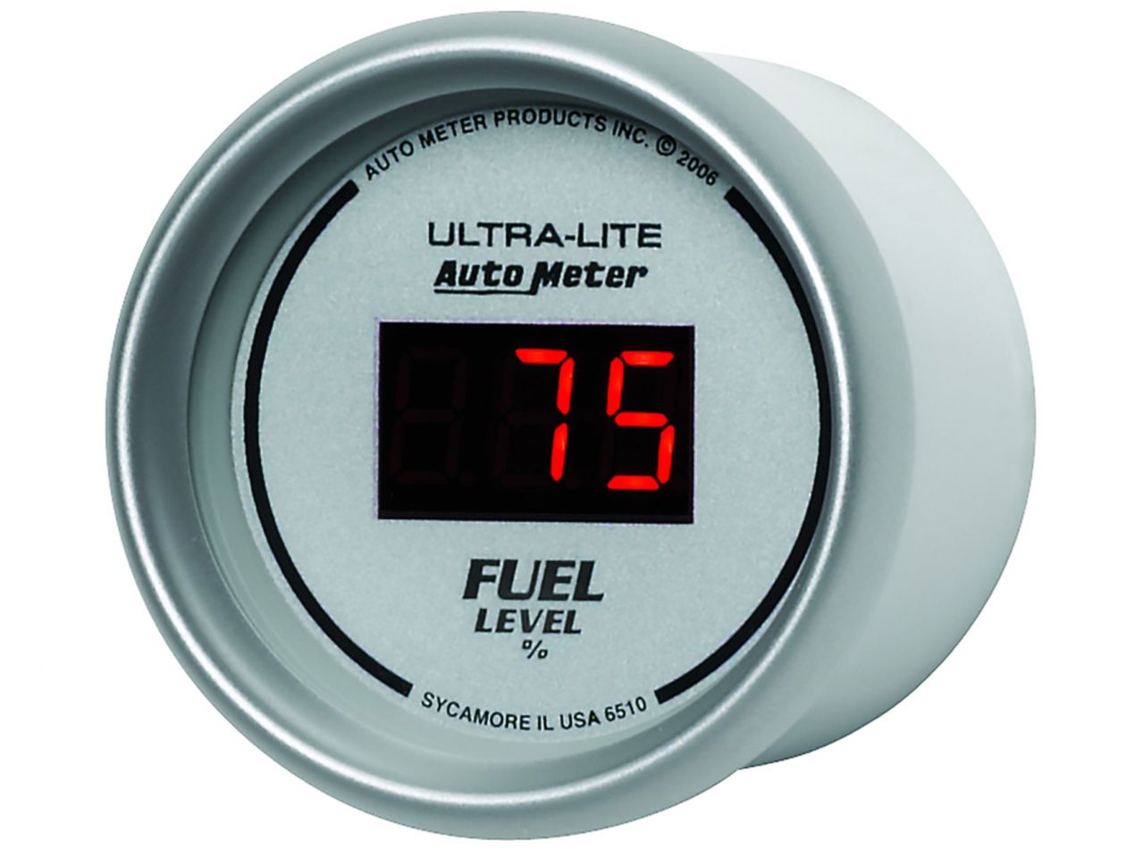 Autometer 2-1/16" Fuel Level, Programmable 0-280 ?, Dig. Silver