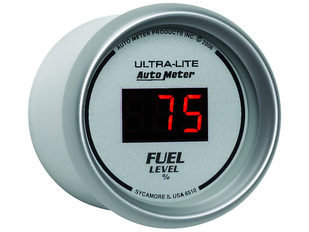 Autometer 2-1/16" Fuel Level, Programmable 0-280 ?, Dig. Silver