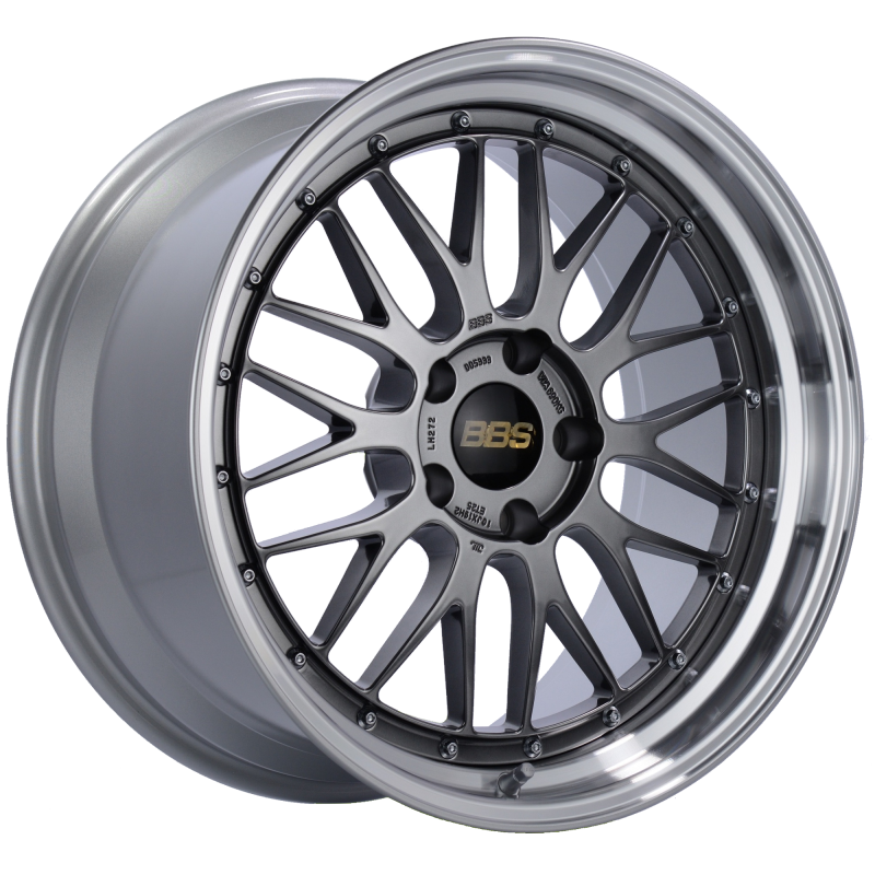 BBS LM 19x8.5 5x112 ET32 Diamond Black Center Diamond Cut Lip Wheel -82mm PFS/Clip Required LM269DBPK Main Image