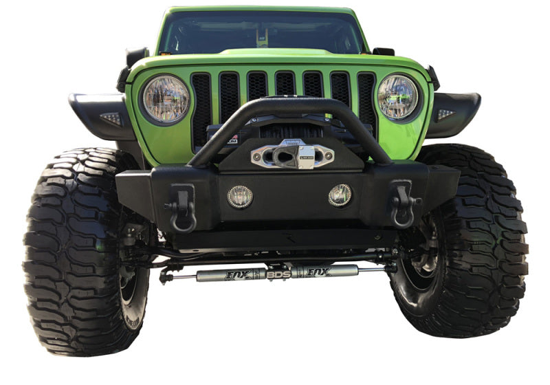 Rampage 2007-2018 Jeep Wrangler(JK) Recovery Bumper Stubby Front - Black 88509