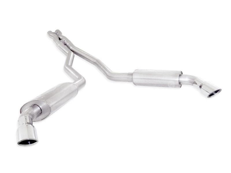 Stainless Works 2010-15 Camaro 6.2L 3in Exhaust X-Pipe Chambered Turbo Mufflers Polished Tips CA10CBL Main Image