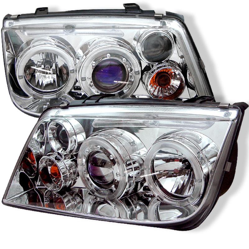 Spyder Volkswagen Jetta 99-05 Projector HeadlightsLED Halo Chrm PRO-YD-VJ99-HL-C 5012265 Main Image