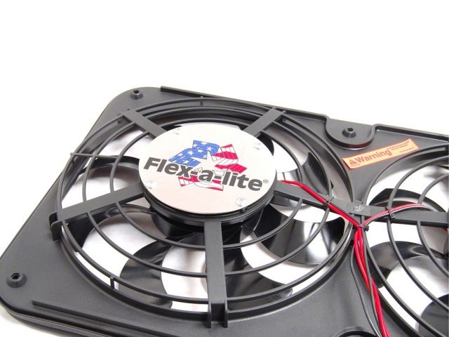 Flexalite   x-A-Lite 420 Dual 12 inch Puller Auto Electric Fans 2500 CFM