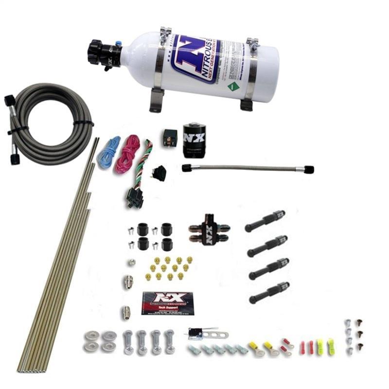 Nitrous Express Dry Direct Port Nitrous Kit 4 Cyl w/5lb Bottle 93046-05 Main Image