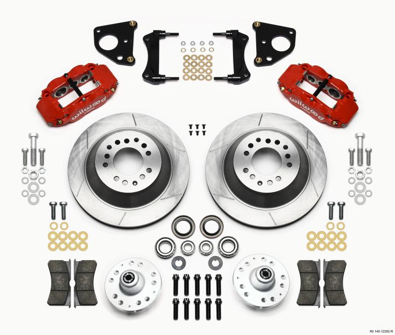 Wilwood Narrow Superlite 6R Front Hub & 1PC Rtr Kit 12.88in-Red 62-72 CDP B & E Body-Drum 140-12282-R Main Image