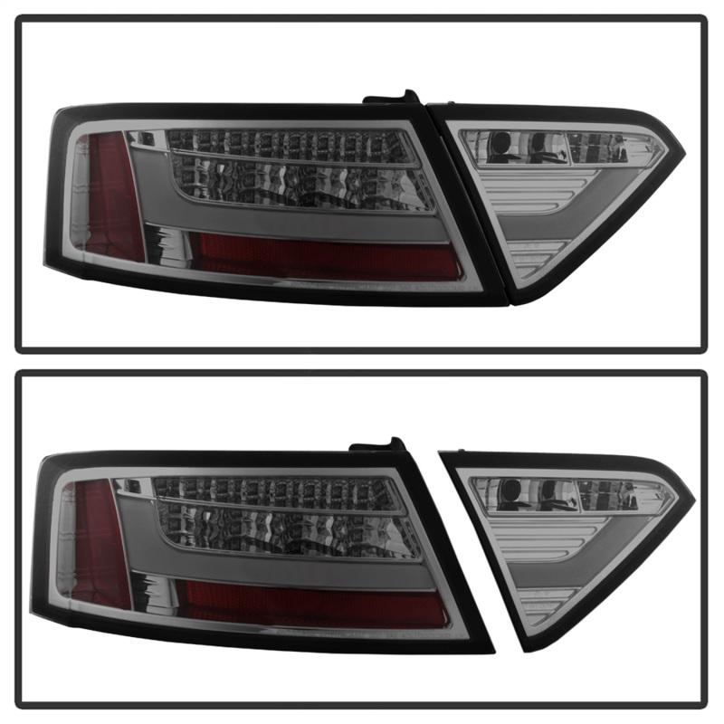 Spyder 08-12 Audi A5 LED Tail Lights - Smoke ALT-YD-AA508V2-LED-SM 5083951 Main Image