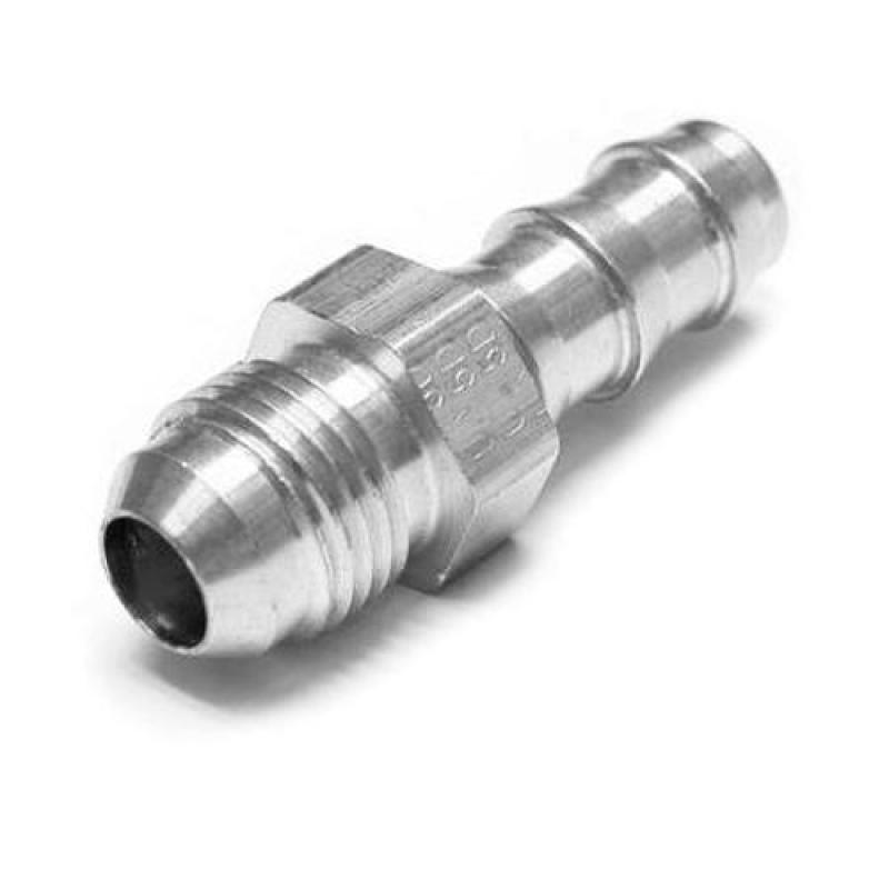 ATP 3/8in Pushlock Barb to 6AN Flare, Male to Male, Straight Terminator Adapter Fitting ATP-FTG-022