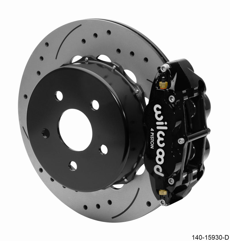 Wilwood Superlite 4R Rear Brake Kit 14.00 Black 2018-Up Jeep JL SRP w/Lines 140-15930-D