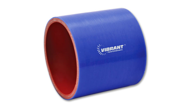 Vibrant 4 Ply Silicone Sleeve, 2.25" I.D. x 3" Long - Blue