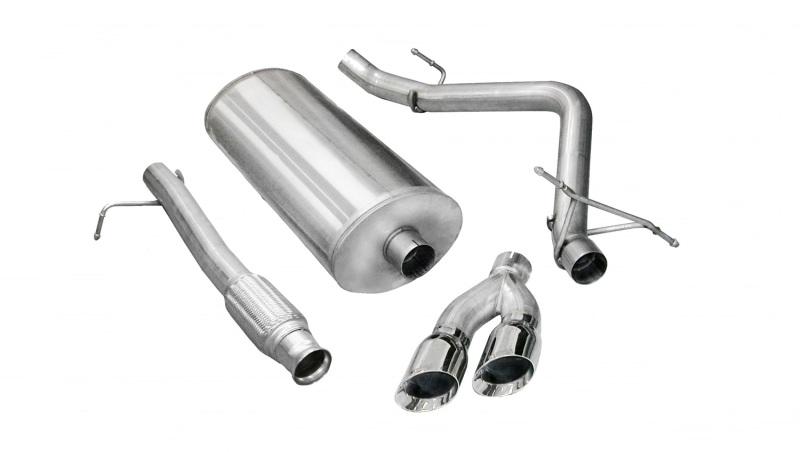 Corsa 09-13 Chevrolet Silverado Reg. Cab/Long Bed 1500 4.8L V8 Polished Sport Cat-Back Exhaust 14900 Main Image