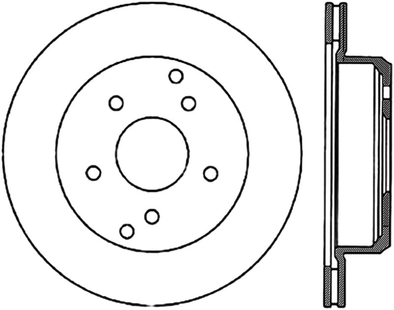 Stoptech ST Slotted Sport Brake Rotors Brakes, Rotors & Pads Brake Rotors - Slotted main image