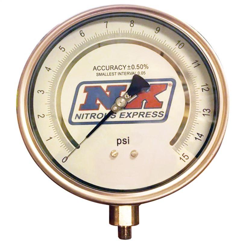 Nitrous Express 6 Certified Pressure Gauge Only (Gauge From P/N 15529) 15530 Main Image