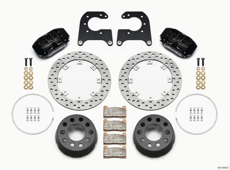 Wilwood Dynapro Lug Mount Single Rear Dynamic Kit SA Drilled 58-64 Olds/Pont .690in Studs 140-12550-D Main Image