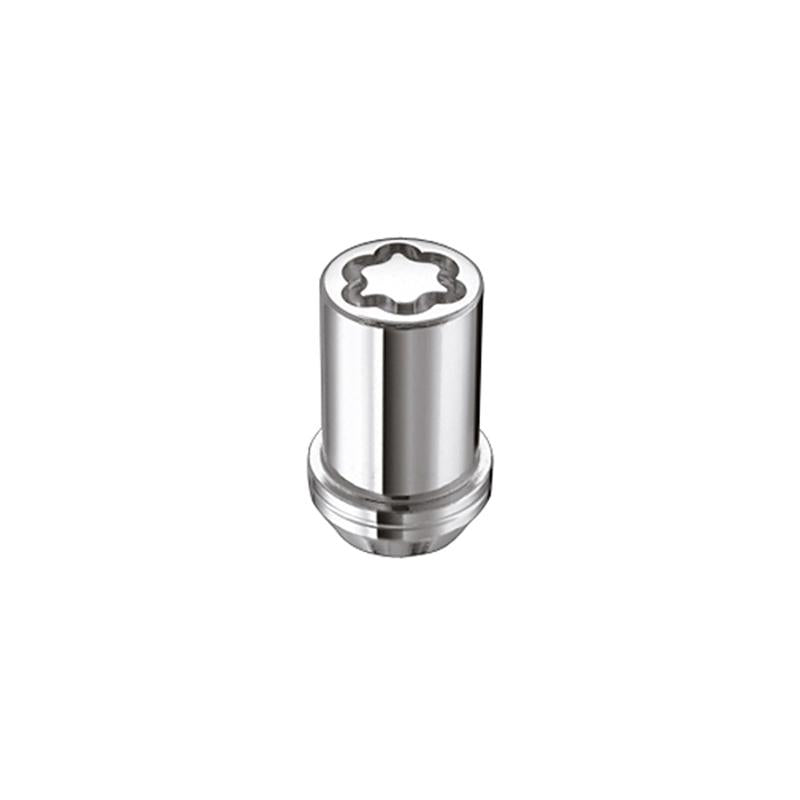 McGard Wheel Lock Nut Set - 4pk. (Tuner / Cone Seat) M12X1.25 / 13/16 Hex / 1.24in. Length - Chrome 25254 Main Image