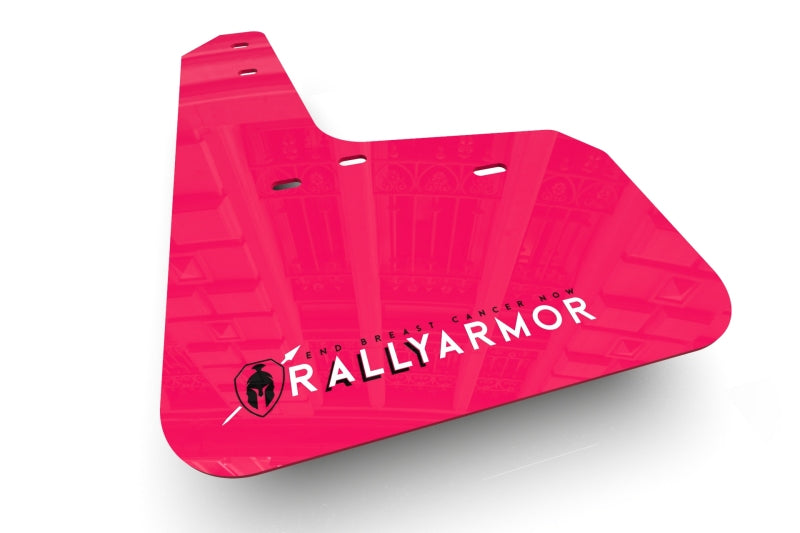 Rally Armor 2019-20 Hyundai Elantra GT N Line i30 N Pink Mud Flap BCE White Logo MF59-BC20-PK/WH