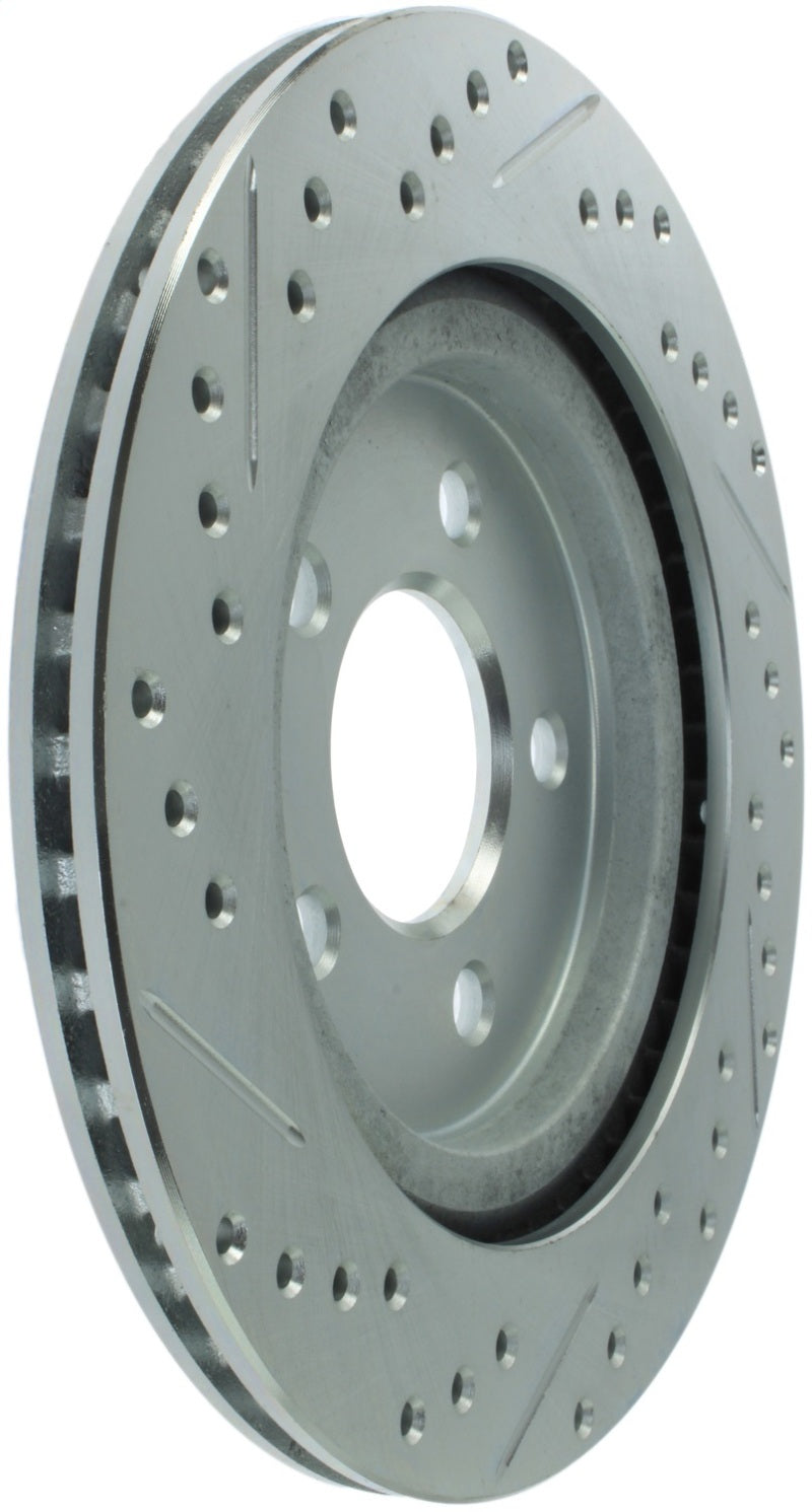 StopTech Select Sport 05-10 Ford Mustang GT Slotted and Drilled Rear Left Rotor 227.61087L