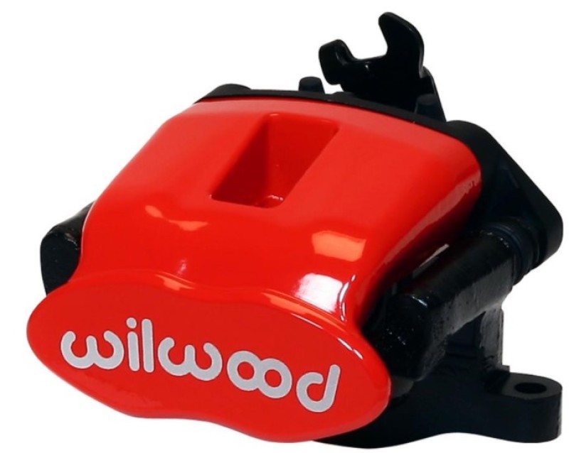 Wilwood Caliper-Combination Parking Brake-Pos 13-R/H-Red 41mm piston .81in Disc 120-10113-13-RD