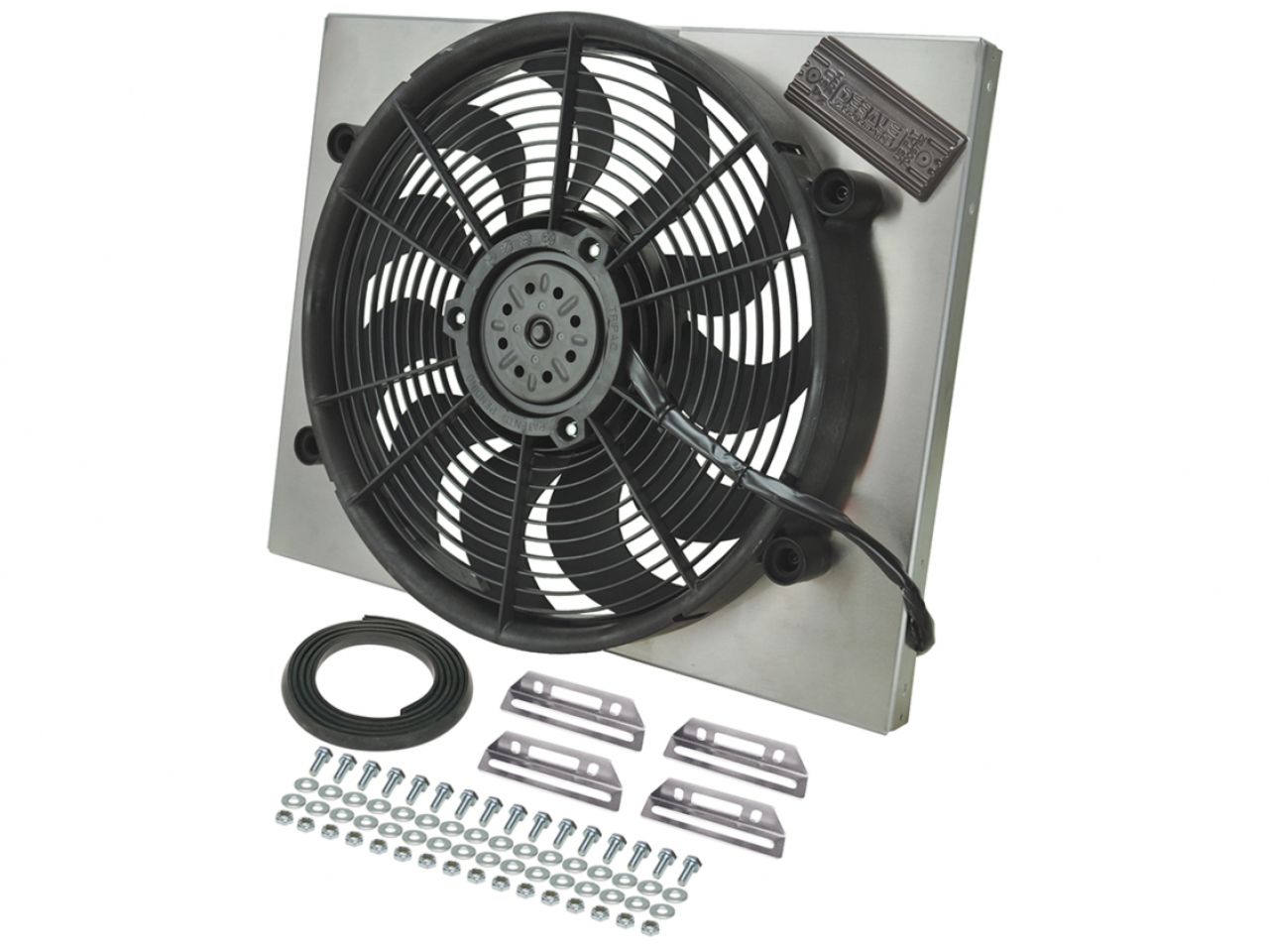 Derale PWM Single RAD Fan/Aluminum Shroud Assembly