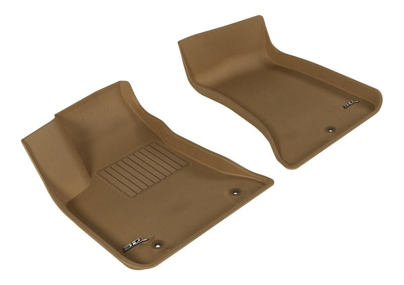 3D MAXpider 2011-2020 Dodge/Chrysler Charger Rwd/300/300C Rwd Kagu 1st Row Floormat - Tan L1DG01411502 Main Image