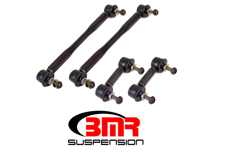 BMR 14-17 Chevy SS Front and Rear Sway Bar End Link Kit - Black ELK007