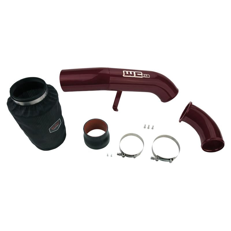 Wehrli 01-04 Chevrolet 6.6L LB7 Duramax 4in Intake Kit Stage 2 - WCFab Red WCF100636-RED Main Image