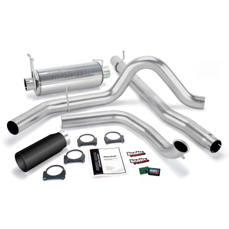 Banks Power 99-03 Ford 7.3L Git-Kit - SS Single Exhaust w/ Black Tip 47512-B Main Image