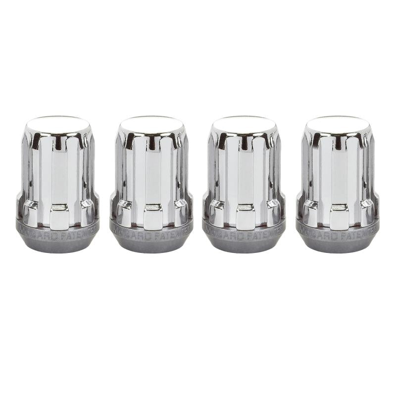 McGard SplineDrive Lug Nut (Cone Seat) M12X1.25 / 1.24in. Length (4-Pack) - Chrome (Req. Tool) 65354 Main Image