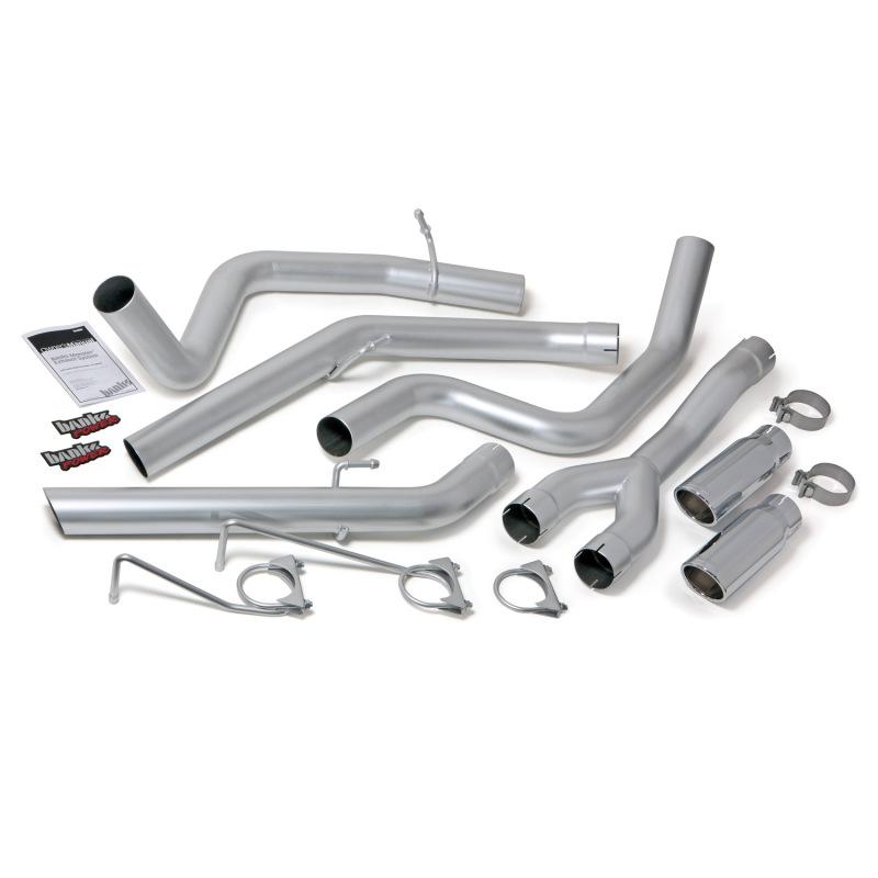 Banks Power 14-15 Dodge Ram 1500 3.0L Diesel Monster Exhaust System - SS Dual Exhaust w/ Chrome Tips 48602 Main Image