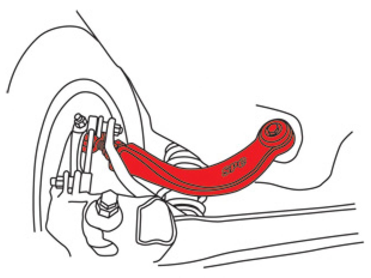 SPC Performance Rear Adjustable Camber Arm 04-10 MazdaSpeed 3/00-10 Ford Focus
