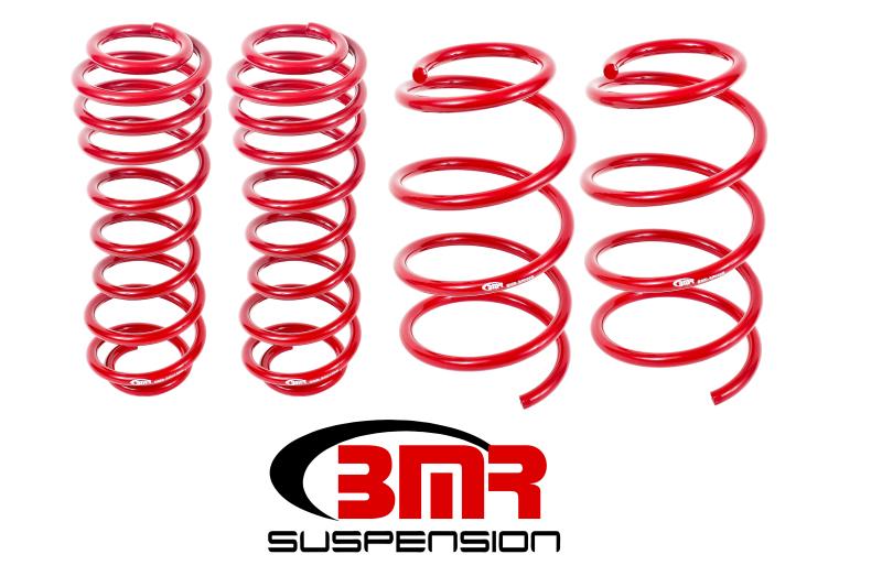 BMR 05-14 S197 Mustang GT Drag Version Lowering Springs (Set Of 4) - Red SP068R Main Image