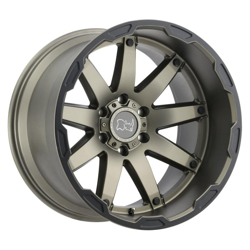 Black Rhino Oceano 18x9.5 6x139.7 ET12 CB 112.1 Matte Bronze w/Black Lip Edge Wheel 1895OCN126140Z12 Main Image