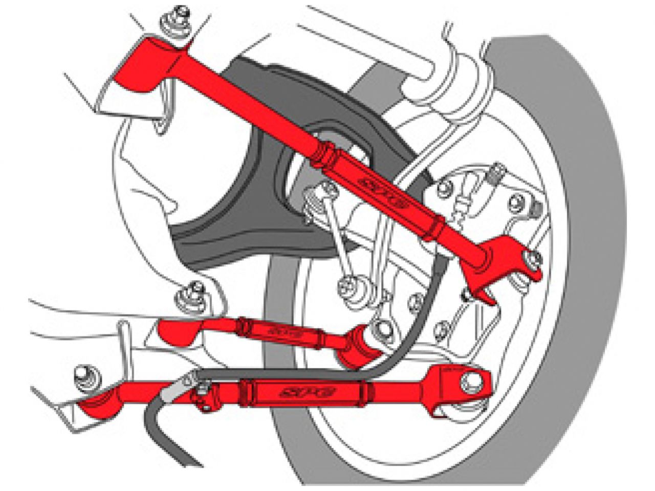 SPC Performance Rear Adjustable Control Arm Set 3 Honda Accord and Acura TSX and TL