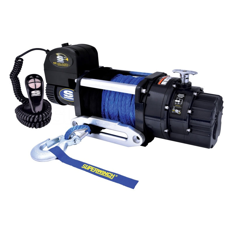 Superwinch 18000 LBS 12 VDC 1/2in x 80ft Synthetic Rope Talon 18SR Winch 1618201