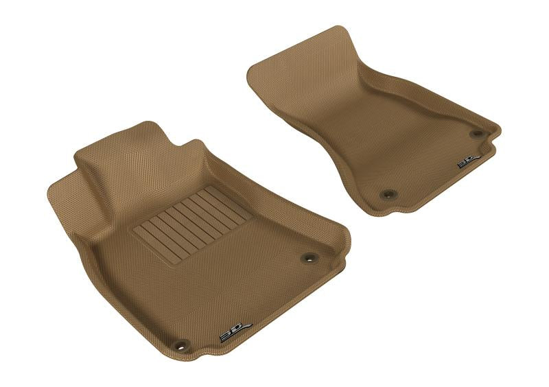 3D MAXpider 2009-2017 Audi A4/S4/RS4/A5/S5 Kagu 1st Row Floormat - Tan L1AD02711502 Main Image