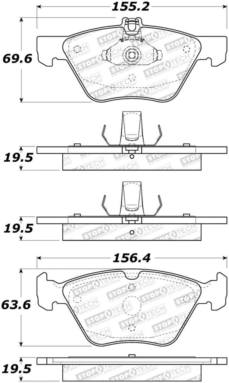 StopTech Street Brake Pads 308.08531 Main Image